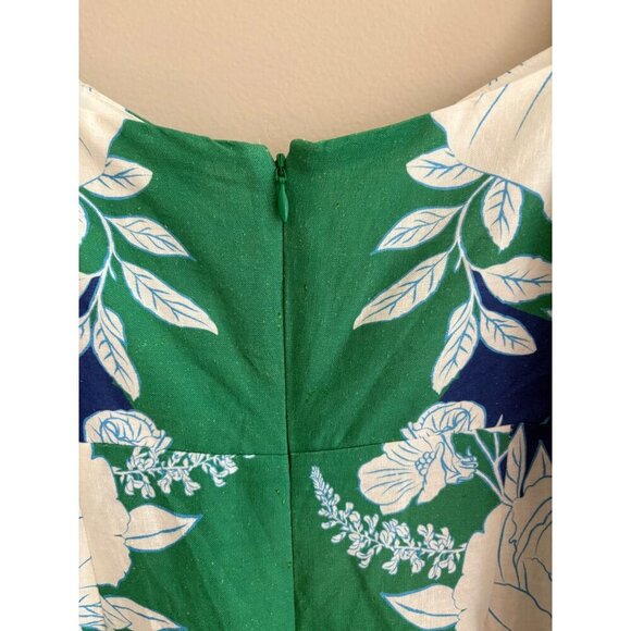 Farm Rio Soft Garden Linen-Blend Tropical Floral Mini Dress Size Small - Picture 6 of 14